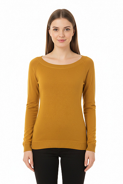 Jednoduché Dámské Tričko Žluté GATE Vel. 36