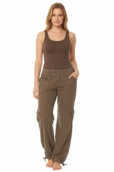 Dámské Kalhoty Zelené Vel. 42