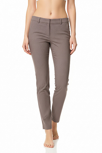 Dámské Kalhoty Rovné Šedé Second Hand Vel. XS