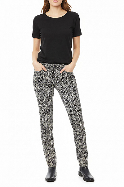 Dámské Kalhoty Černobílé FB SISTER Vel. L