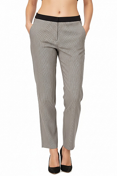 Dámské Chino Kalhoty Černobílé F&F Vel. 36