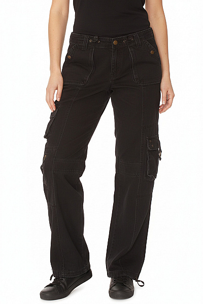 Dámské Kalhoty Černé Second Hand Vel. M