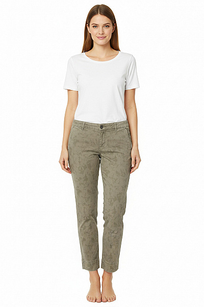 Dámské Chino Kalhoty Zelené