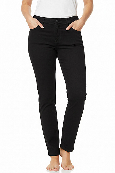 Dámské Chino Kalhoty Černé Second Hand Vel. 33/32