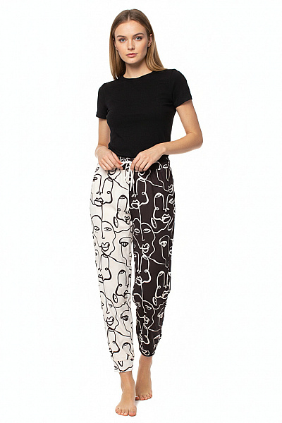 Shein Dámské Kalhoty Černobílé Vel. S