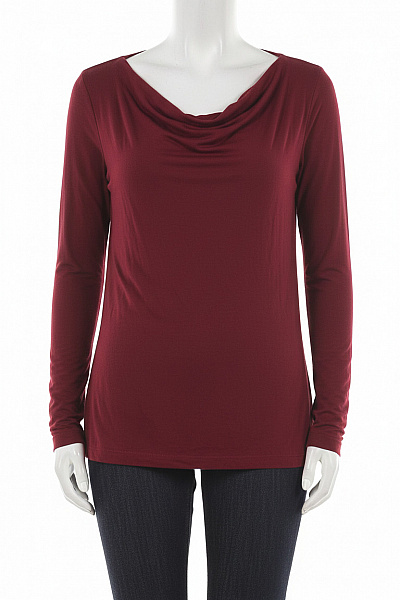 Esmara Dámské Tričko Vínová Second Hand Vel. 40/42