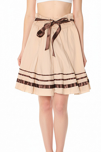  Sukně áčková Béžová