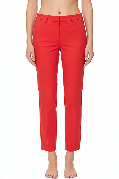 PROMOD Dámské Chino Kalhoty Červené