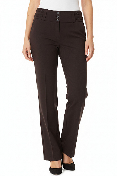 Dámské Kalhoty Rovné Černé Second Hand Vel. 42