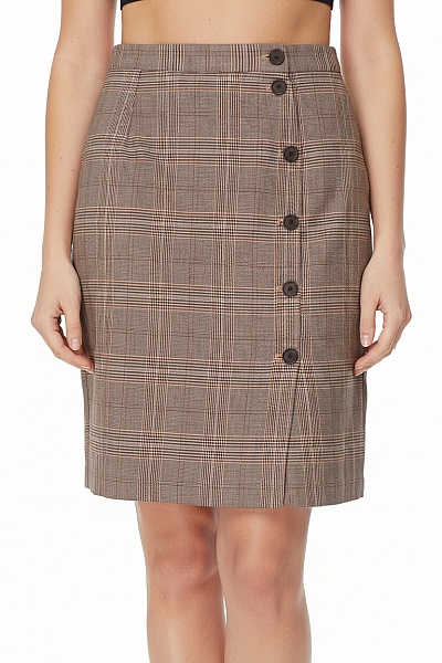 Sukně Hnědá Second Hand Vel. 34