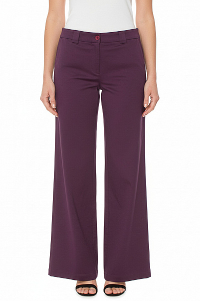 Dámské Kalhoty Fialové Vel. 40