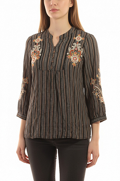 ANANY Vzorovaná  Halenka Barevná Vel. 38