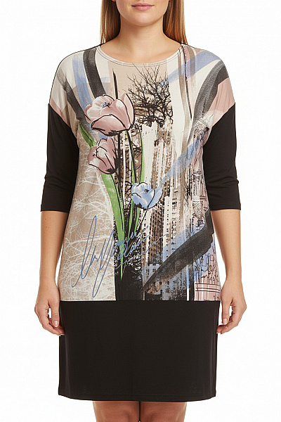 Tričkové  Šaty Barevné Vel. XL