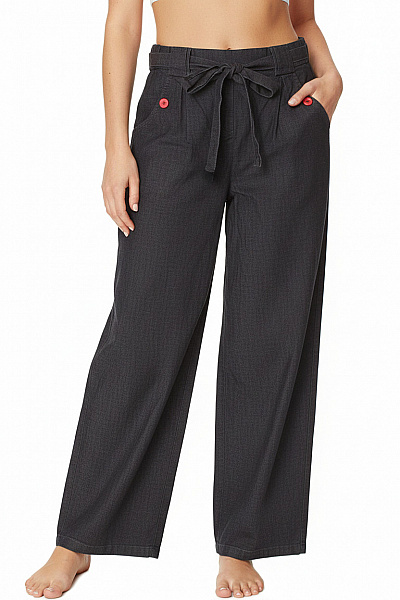 Dámské Kalhoty Modré Second Hand Vel. L