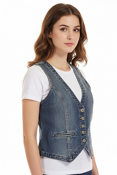 Canda Dívčí Vesta Modrá