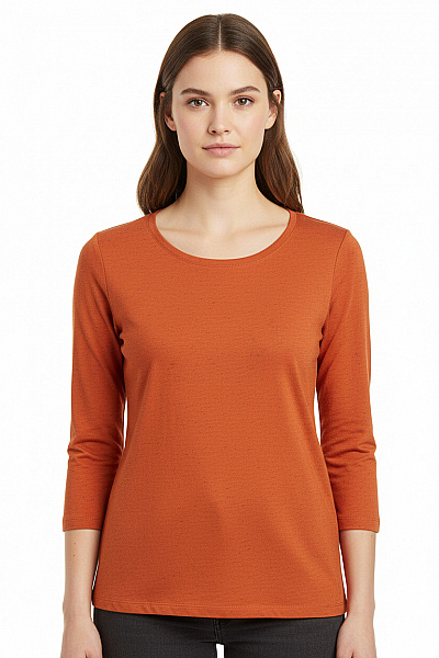 Amisu Dámské Tričko Oranžové Vel. M