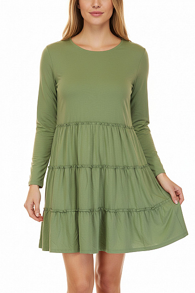 Tričkové  Šaty Zelené ONLY