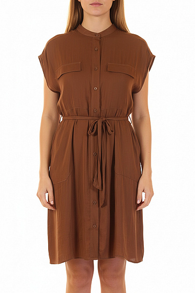 Košilové  Šaty Hnědé Vel.  44