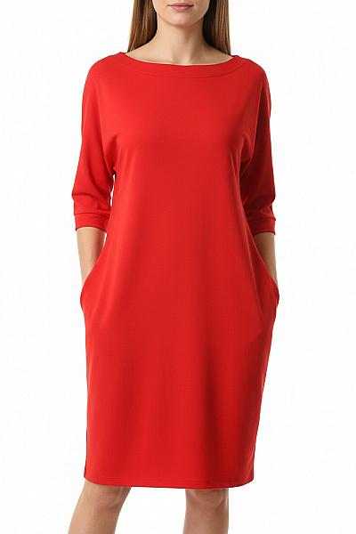 Mohito Tričkové  Šaty Červené Vel. M