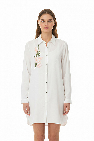 GATE Košilové  Šaty Béžové Second Hand Vel. M