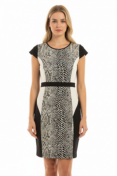 RAINBOW Šaty Černobílé Vel. 38