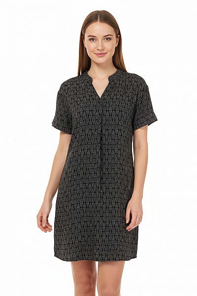 HM  Černobílé Letní šaty Krátké Vzorované Tunikové Na Denní Nošení Vel. 36