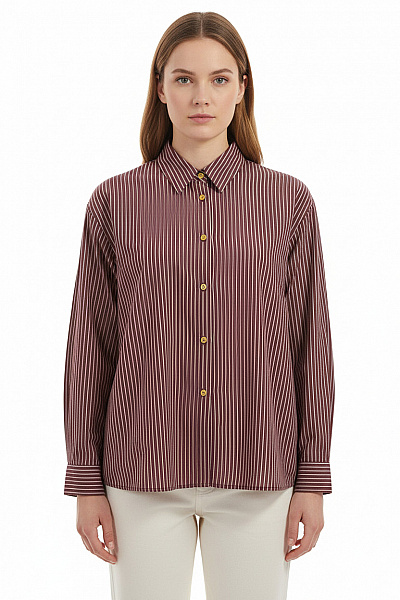 Dámská Košile Vínová Vel. M