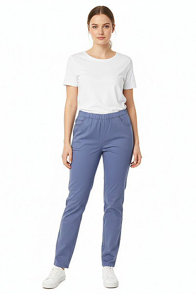 Dámské Kalhoty Modré Second Hand Vel. 42