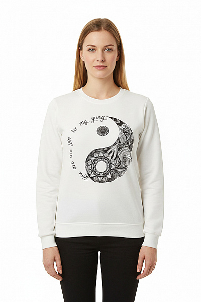 Dámská Mikina Bílá Vel. L