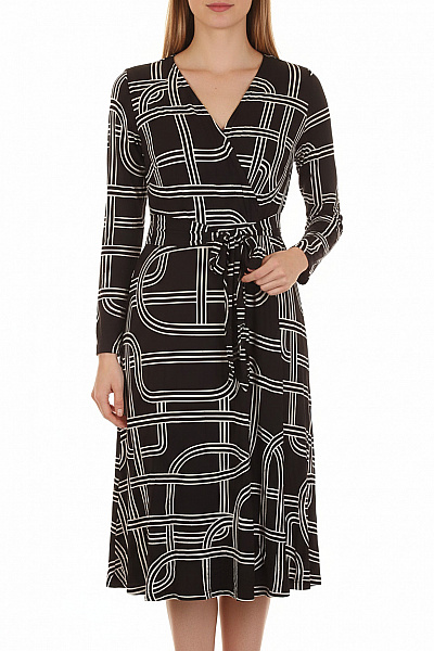 Páskové  Šaty Černobílé Vel. 44/46