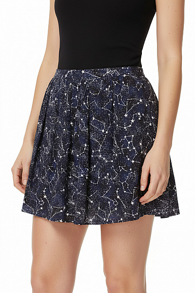  Sukně áčková Modrá