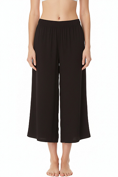 Dámské Kalhoty Rovné Černé Esmara Second Hand Vel. 38