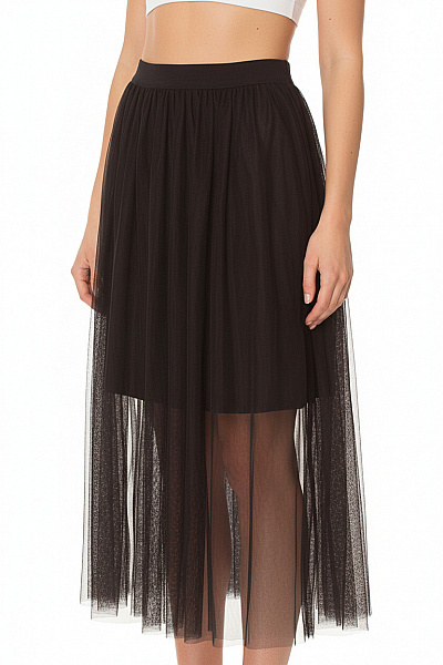 Esmara Dlouhá  Sukně Černá Vel. 36/38