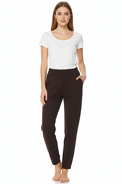 Dámské Kalhoty Rovné Černé