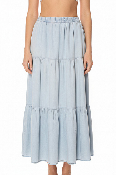 Dlouhá  Sukně Modrá Orsay Vel. 36