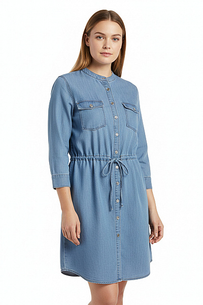 Šaty Modré Second Hand Vel. XL