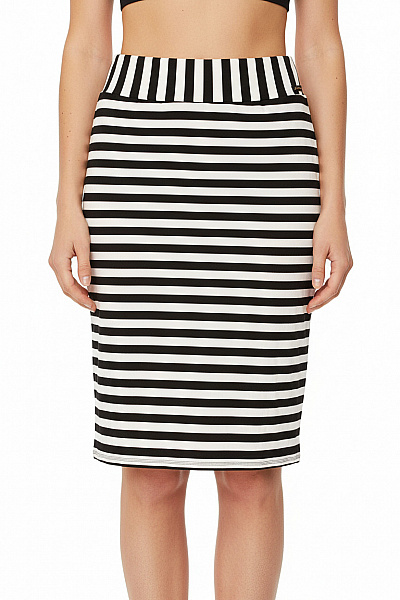 Dlouhá  Sukně Černobílá