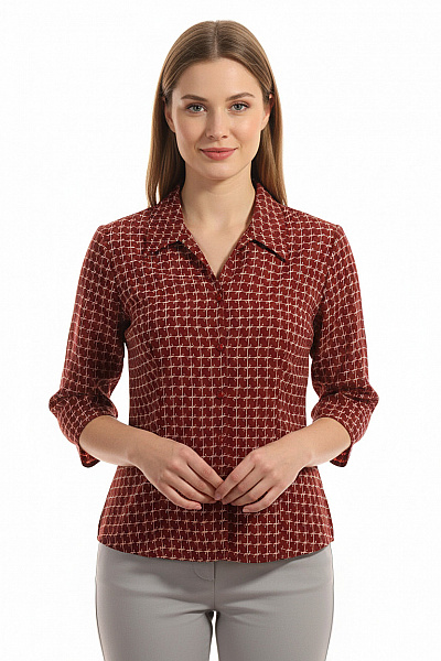Dámská Košile Hnědá