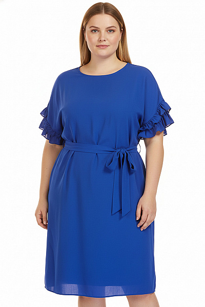 Páskové  Šaty Modré