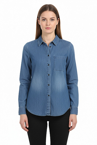 Monki Dámská Košile Modrá Second Hand Vel. XS