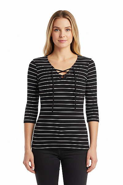 TOM TAILOR Dámské Tričko S Potiskem Modré Vel. L