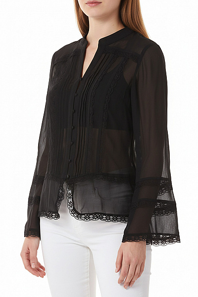 Wallis Dámská Košile Černá