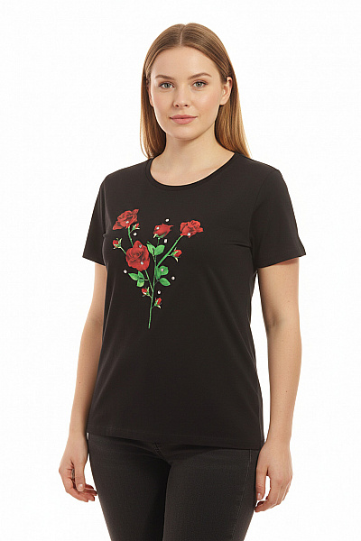 Orsay Dámské Tričko S Potiskem Černé Second Hand