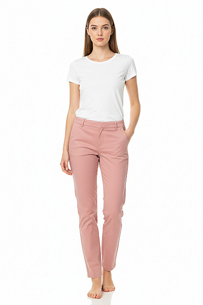 Dámské Kalhoty Růžové ZARA Second Hand Vel.  34