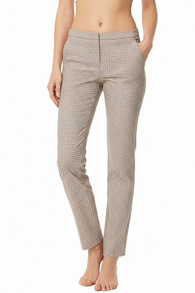 Dámské Kalhoty Rovné Černobílé BENETTON