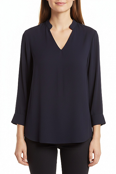 MANGO  Halenka Jednobarevná Modrá Vel. S