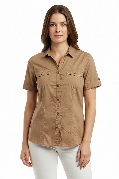 Dámská Košile Hnědá GERRY WEBER Second Hand Vel. 44