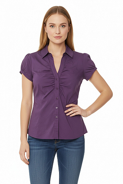ZERO Letní Dámská Košile Fialová Vel. 40