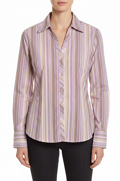 Marks & Spencer Vzorovaná Dámská Košile Fialová