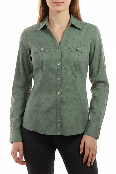 BONITA Vzorovaná Dámská Košile Zelená Vel. 38